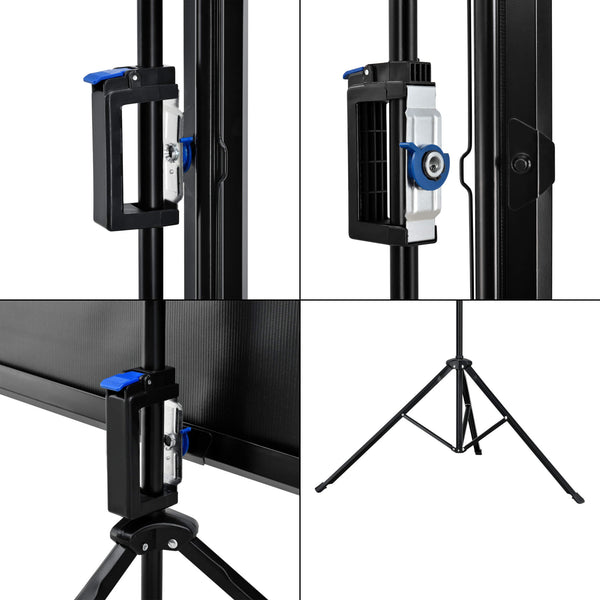 Beamer Leinwand mit Stativ 200x200 cm 113 ""