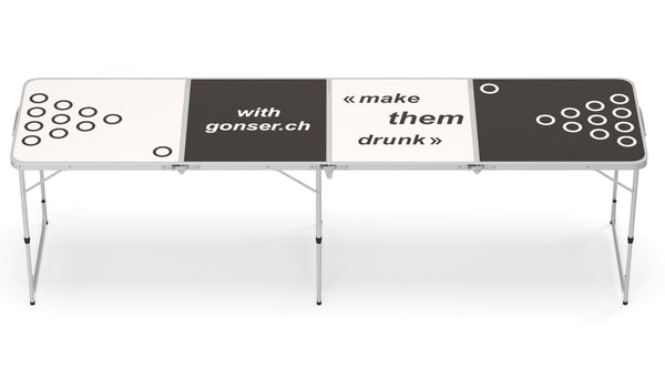 Beer pong table 240 x 60 cm