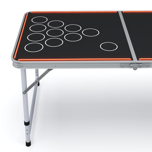 LED beer pong table 240 x 60 cm