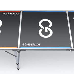 LED beer pong table 240 x 60 cm