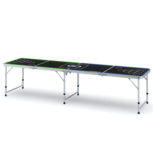 LED Beer Pong Table with Cooler Bag 240 x 60 cm