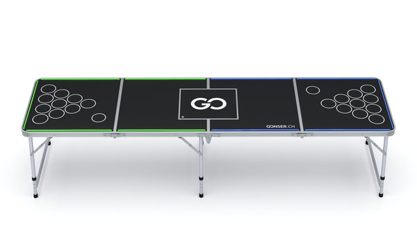 LED Beer Pong Table with Cooler Bag 240 x 60 cm