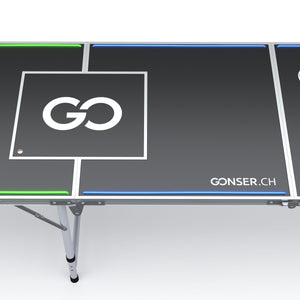 LED Beer Pong Table with Cooler Bag 240 x 60 cm