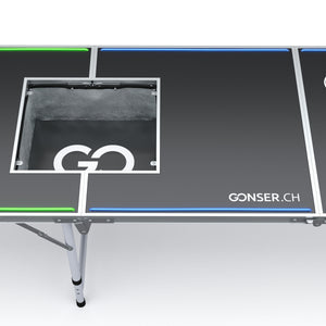 LED Beer Pong Table with Cooler Bag 240 x 60 cm