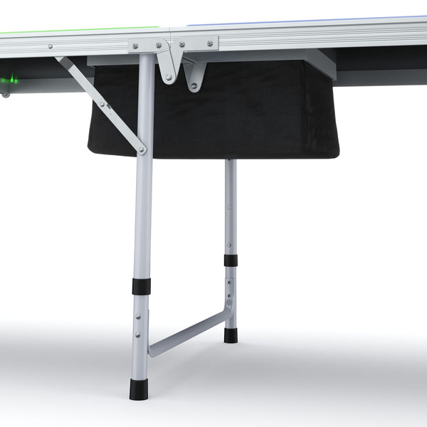LED Beer Pong Table with Cooler Bag 240 x 60 cm