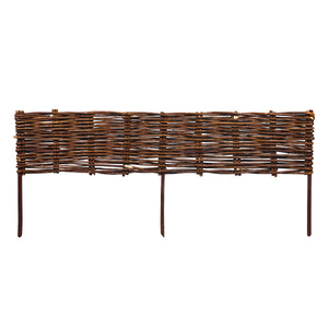 Beeteinfassung Weide geflochten 10er Set 100 x 20 cm