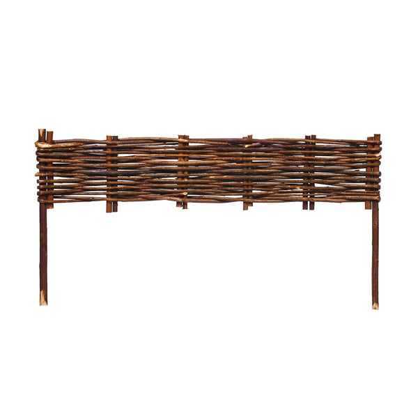 Beeteinfassung Weide geflochten 10er Set 60 x 10 cm