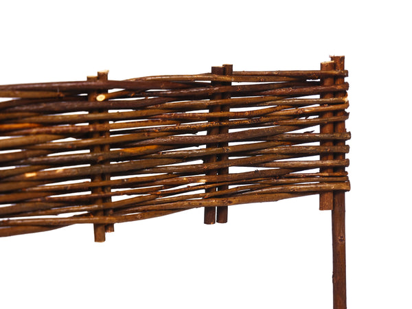 Beeteinfassung Weide geflochten 10er Set 60 x 10 cm