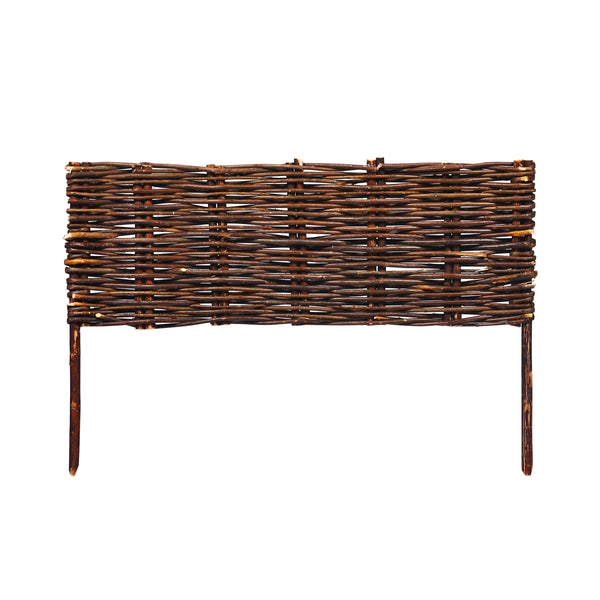 Beeteinfassung Weide geflochten 10er Set 60 x 20 cm