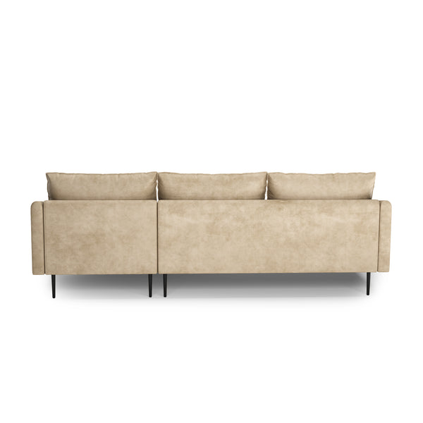Ecksofa Leder LIV rechts beige