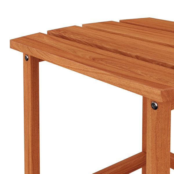 Side table ADIRONDACK 48 x 38 cm brown