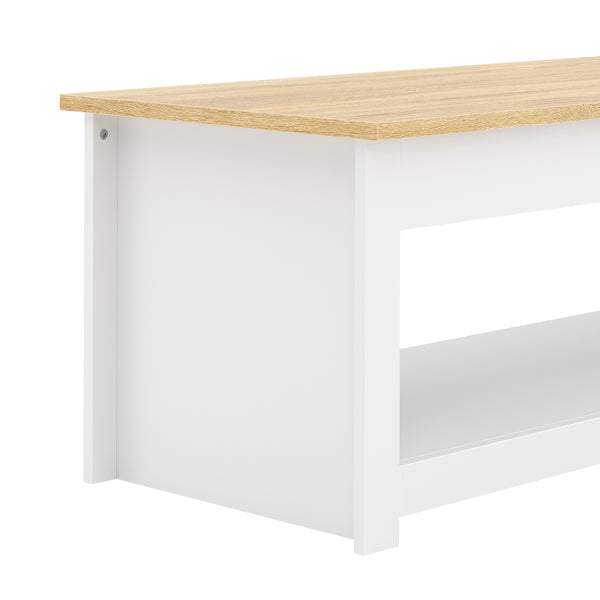 Beistelltisch ARLES 105 x 47 x 41 cm weiss