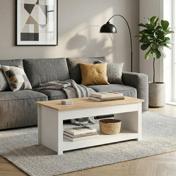 Beistelltisch ARLES 105 x 47 x 41 cm weiss