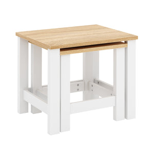 Beistelltisch ARLES 2-teilig weiss