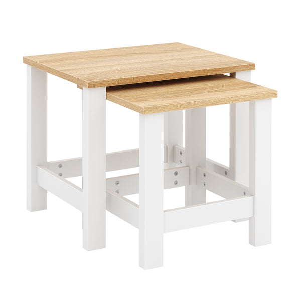 Beistelltisch ARLES 2-teilig weiss