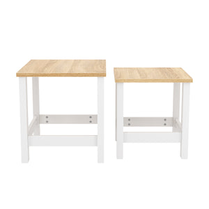 Beistelltisch ARLES 2-teilig weiss