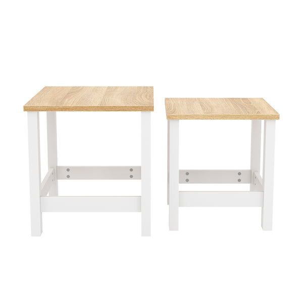 Beistelltisch ARLES 2-teilig weiss