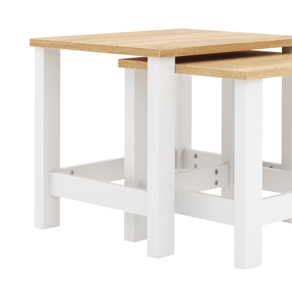 Beistelltisch ARLES 2-teilig weiss