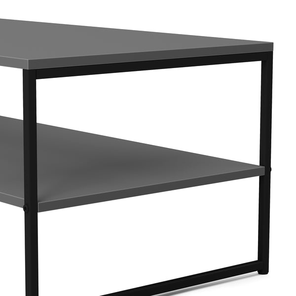 Beistelltisch CALMAN 100 x 40 cm anthrazit/schwarz