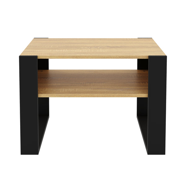 Beistelltisch CHELSEA 65 x 54 x 45 cm braun/schwarz