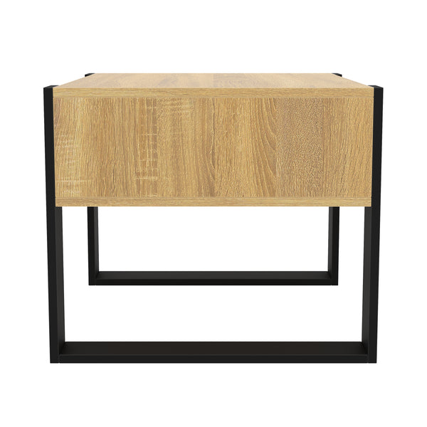 Beistelltisch CHELSEA 65 x 54 x 45 cm braun/schwarz