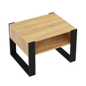 Beistelltisch CHELSEA 65 x 54 x 45 cm braun/schwarz