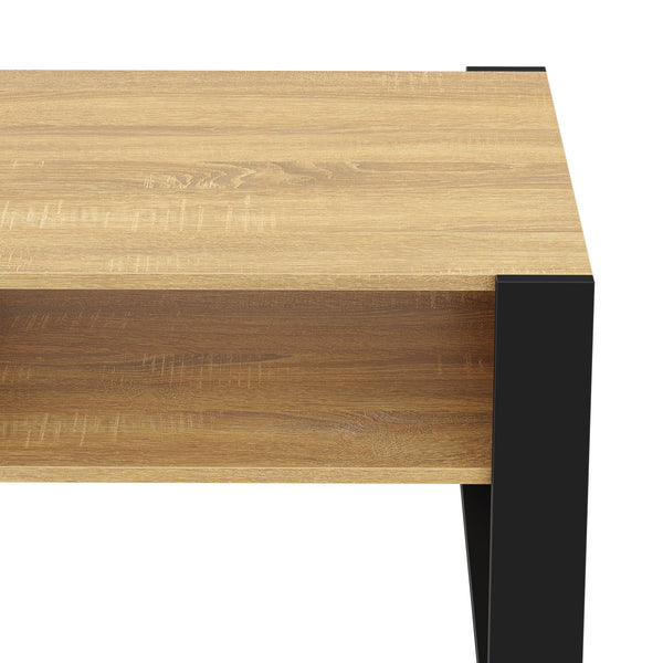Beistelltisch CHELSEA 65 x 54 x 45 cm braun/schwarz