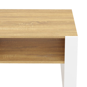 Beistelltisch CHELSEA 65 x 54 x 45 cm braun/weiss