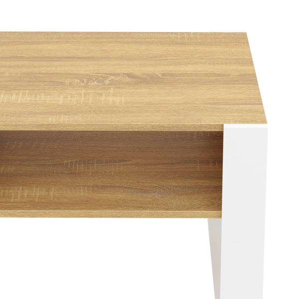 Beistelltisch CHELSEA 65 x 54 x 45 cm braun/weiss