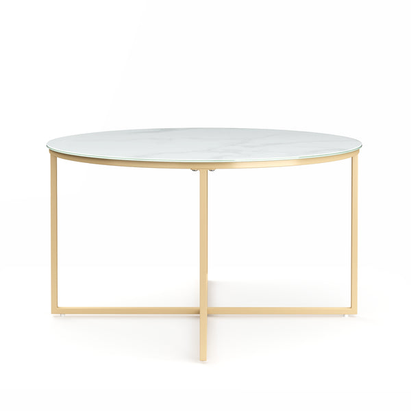 Beistelltisch AMARA weiss/gold