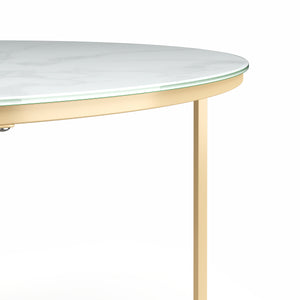 Beistelltisch AMARA weiss/gold