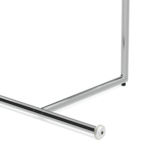 Beistelltisch Glas EVANDER rund 46 x 63 cm silber