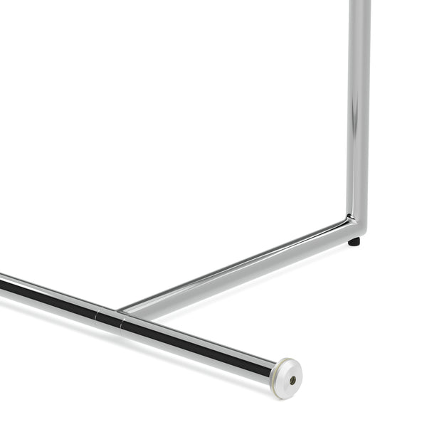 Beistelltisch Glas EVANDER rund 46 x 63 cm silber