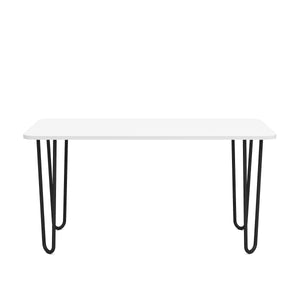 Beistelltisch HENRIK 90 x 48 x 45 cm weiss/schwarz