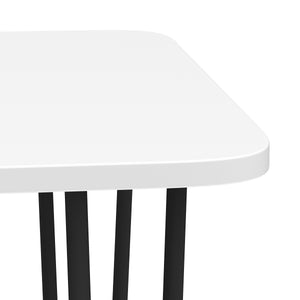 Beistelltisch HENRIK 90 x 48 x 45 cm weiss/schwarz
