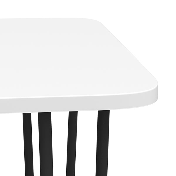 Beistelltisch HENRIK 90 x 48 x 45 cm weiss/schwarz