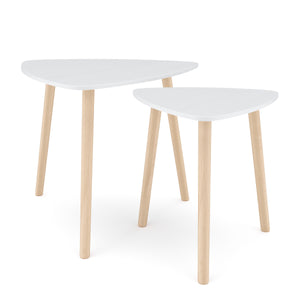 Beistelltisch HERDA 2-teilig weiss