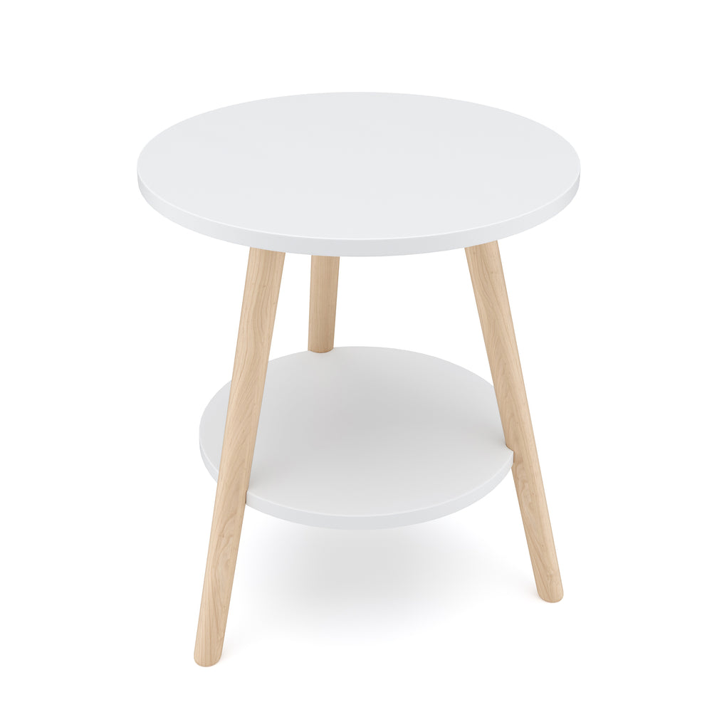Beistelltisch HERDA rund 40 cm weiss