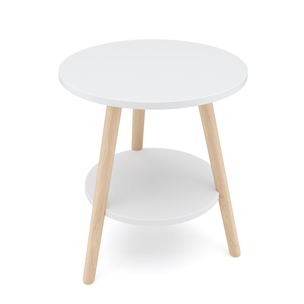 Beistelltisch HERDA rund 40 cm weiss
