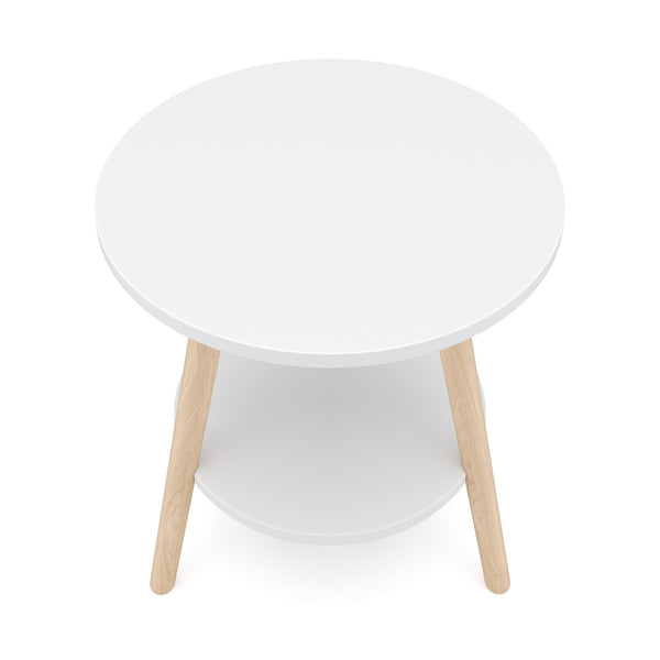 Beistelltisch HERDA rund 40 cm weiss
