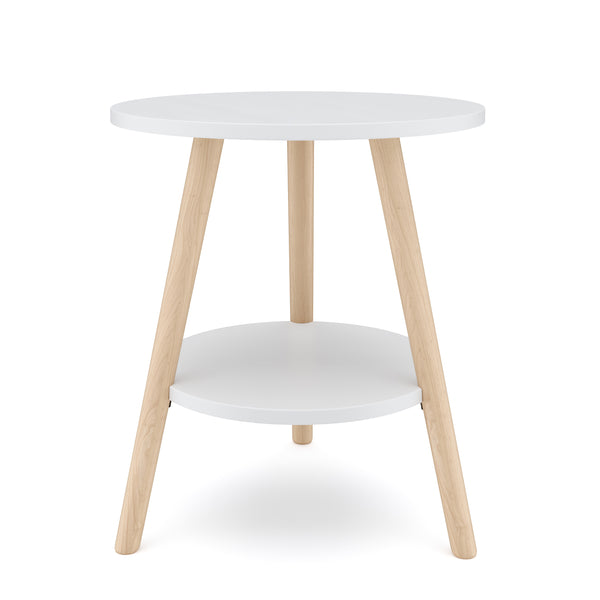 Beistelltisch HERDA rund 40 cm weiss