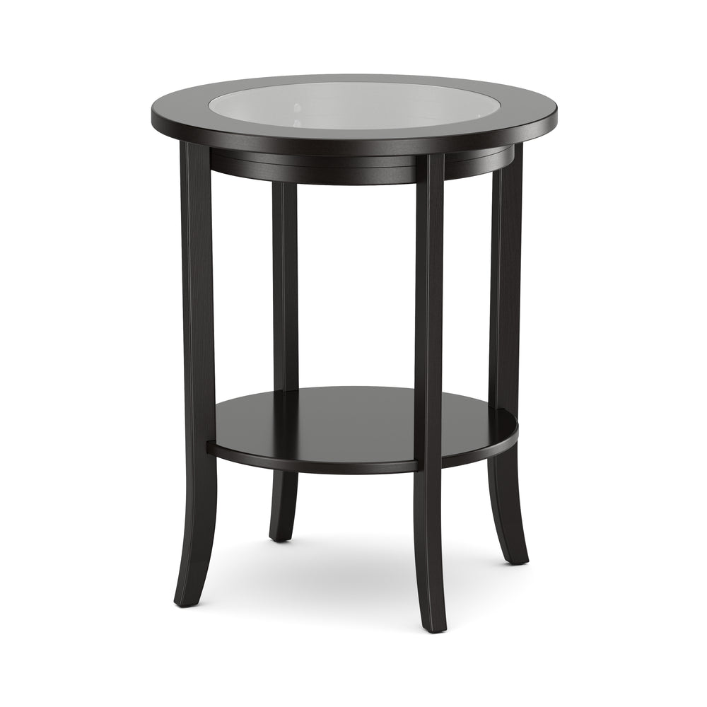 Beistelltisch Holz BAREL 47 x 57 cm schwarz