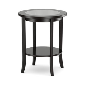 Beistelltisch Holz BAREL 47 x 57 cm schwarz