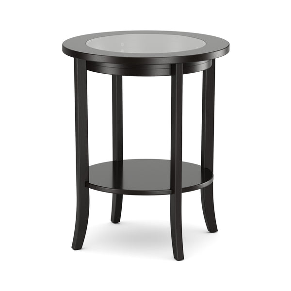 Beistelltisch Holz BAREL 47 x 57 cm schwarz