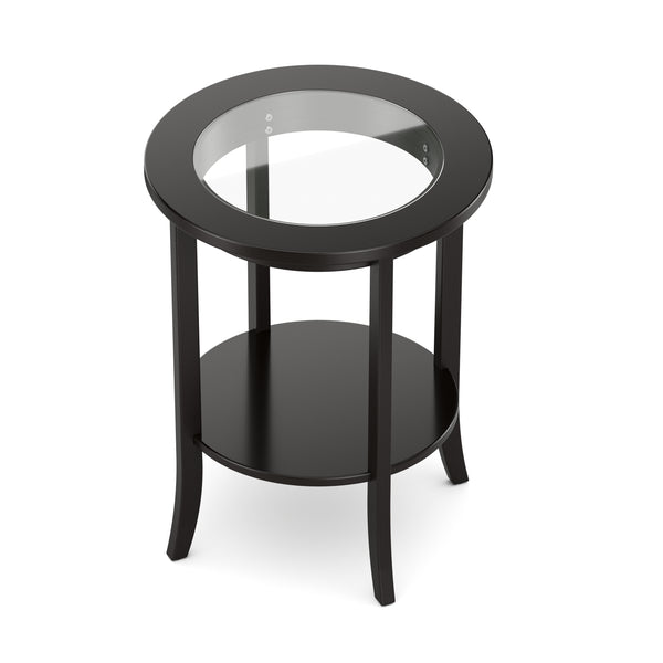 Beistelltisch Holz BAREL 47 x 57 cm schwarz