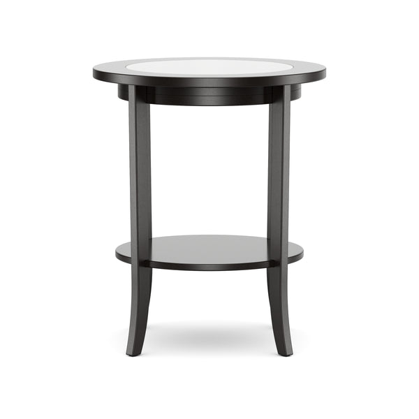 Beistelltisch Holz BAREL 47 x 57 cm schwarz