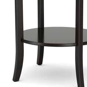 Beistelltisch Holz BAREL 47 x 57 cm schwarz