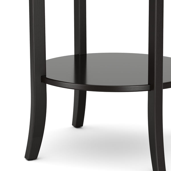 Beistelltisch Holz BAREL 47 x 57 cm schwarz