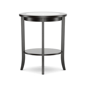 Beistelltisch Holz BAREL 47 x 57 cm schwarz