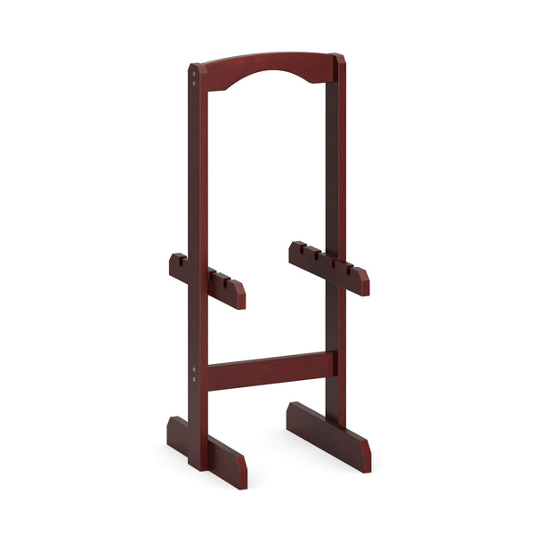 Beistelltisch Holz klappbar 4er Set dunkelbraun